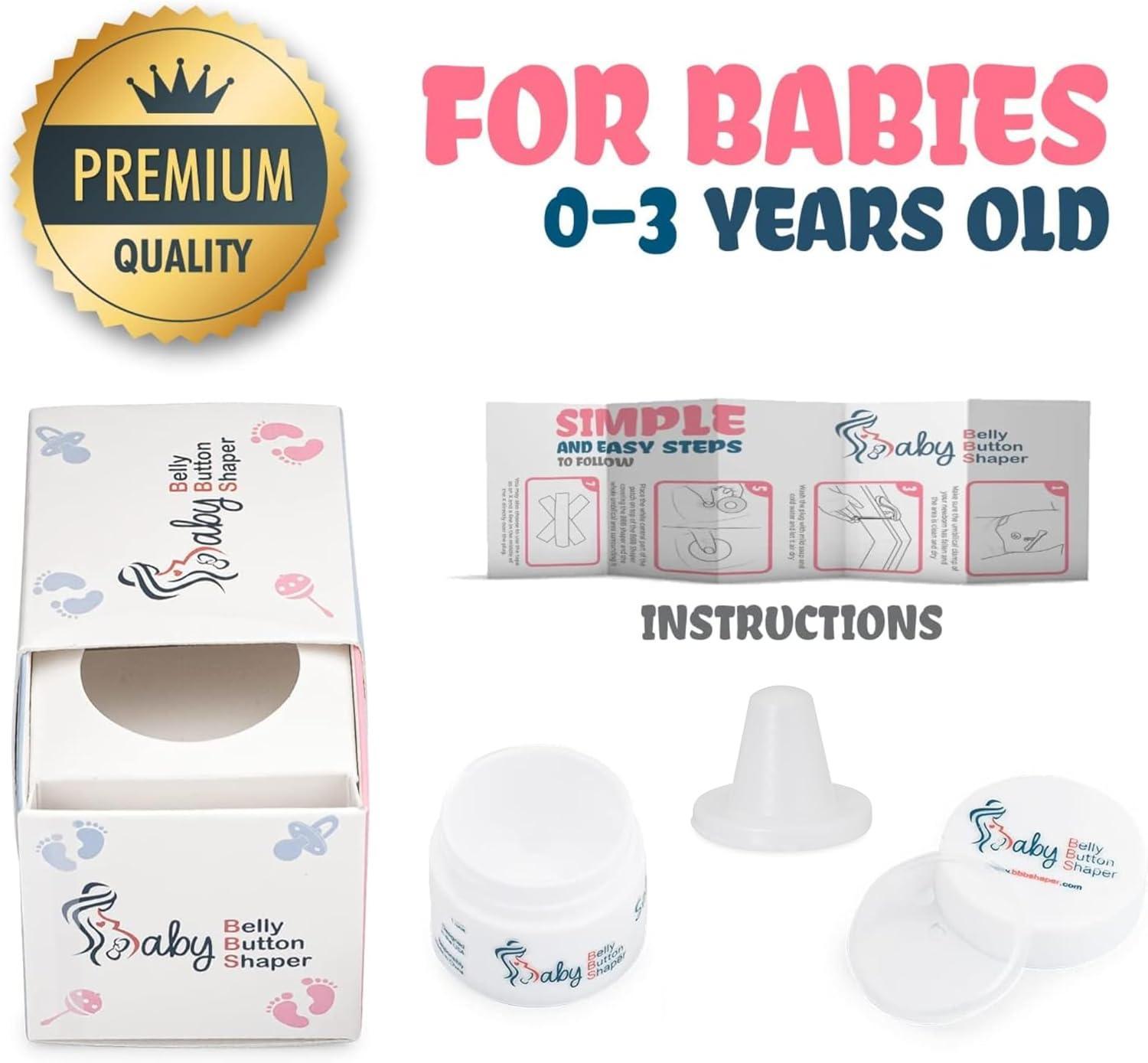 Baby Belly Button Shaper Plug and Tape - Baby Belly Button Shaper