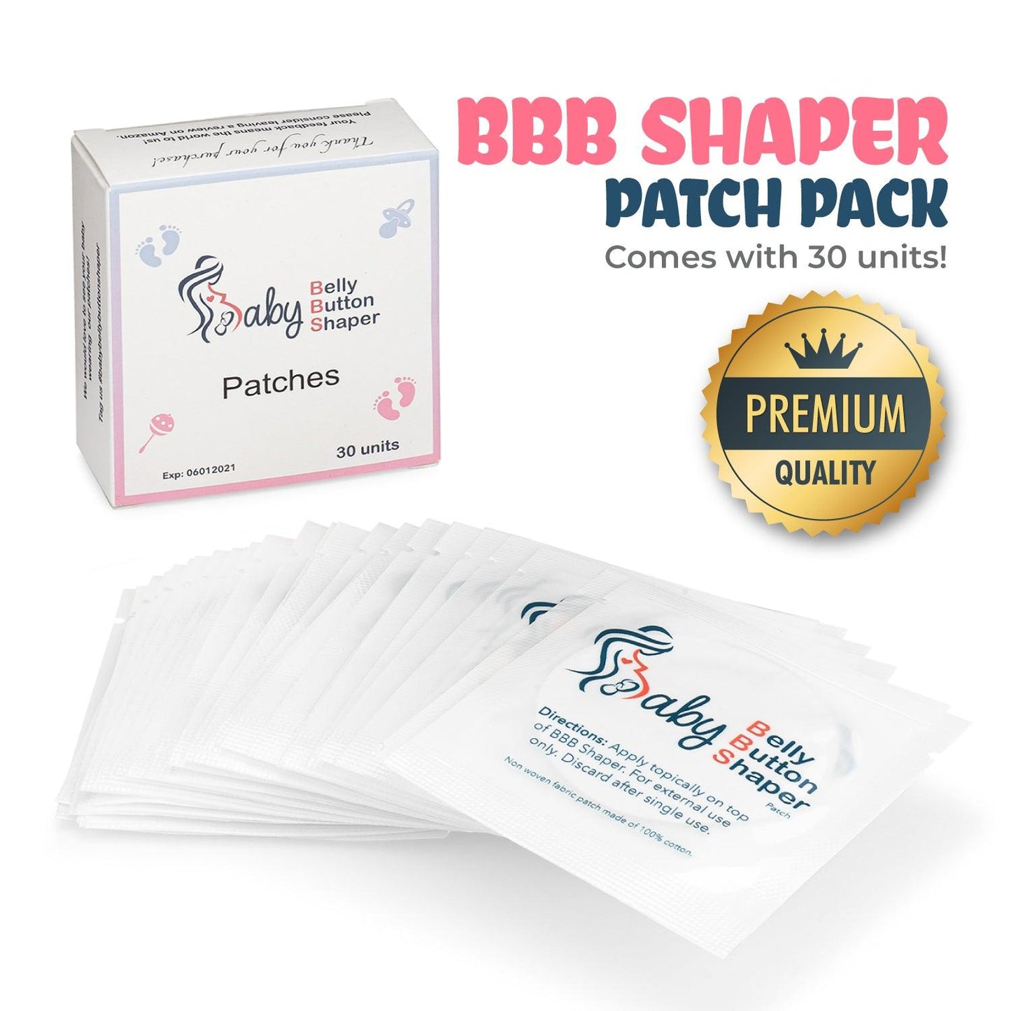 Baby Belly Button Shaper Plug and Patch - Baby Belly Button Shaper