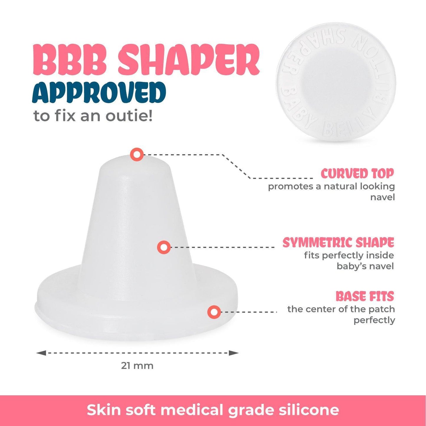Baby Belly Button Shaper Plug and Tape - Baby Belly Button Shaper