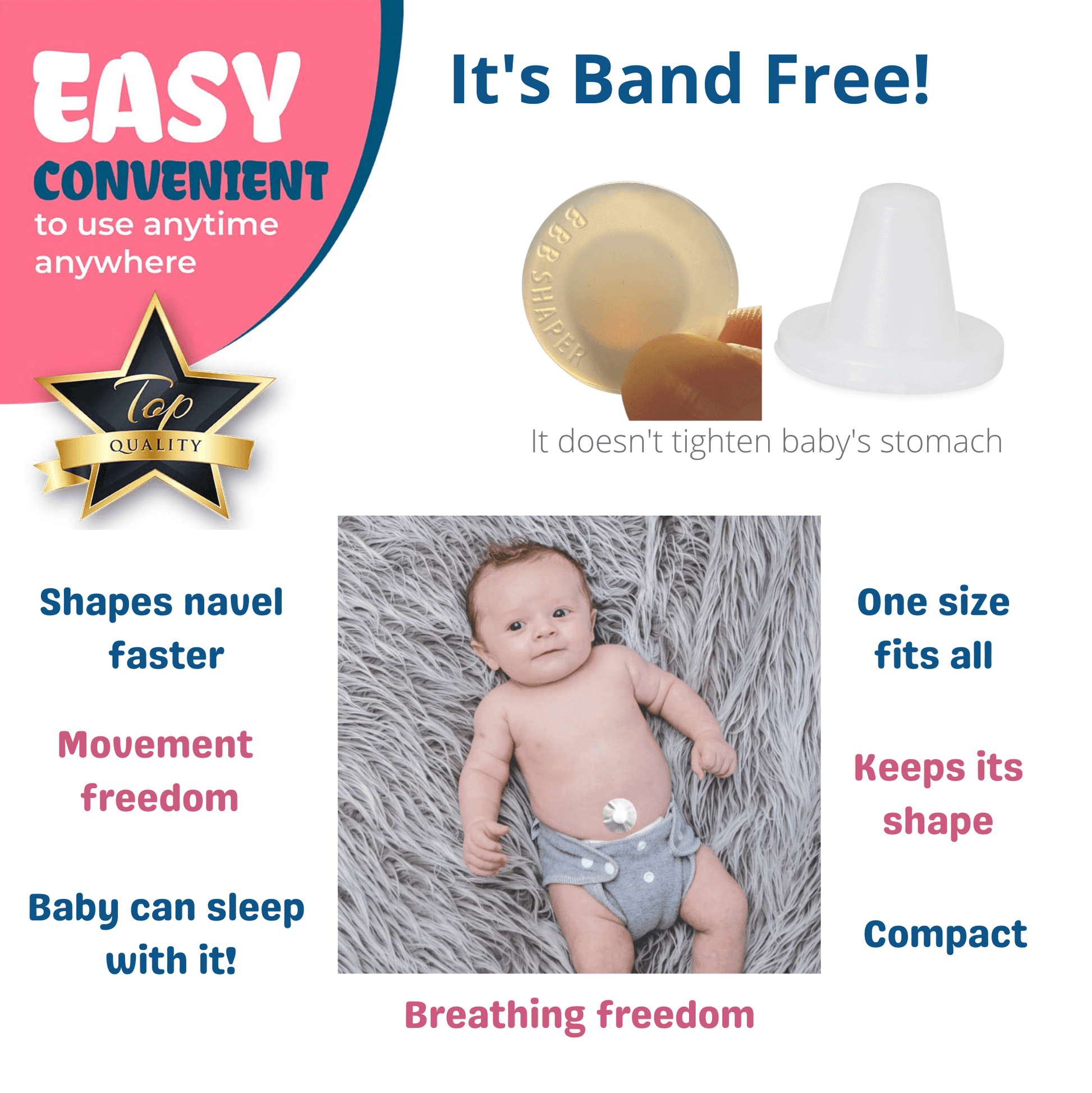 Baby Belly Button Shaper - Plug - Baby Belly Button Shaper