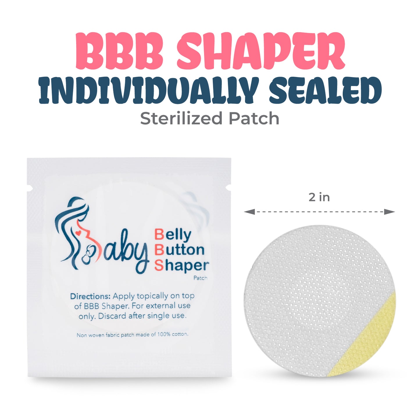 Baby Belly Button Shaper KIT (PLUG, PATCH BOX AND TAPE)