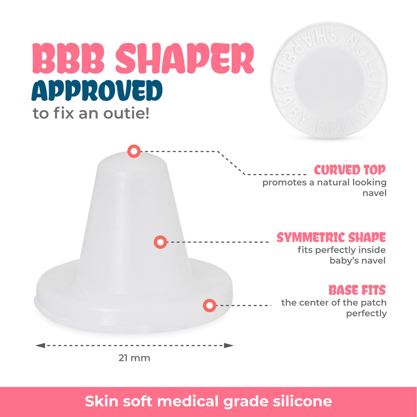 Baby Belly Button Shaper Plug and Tape